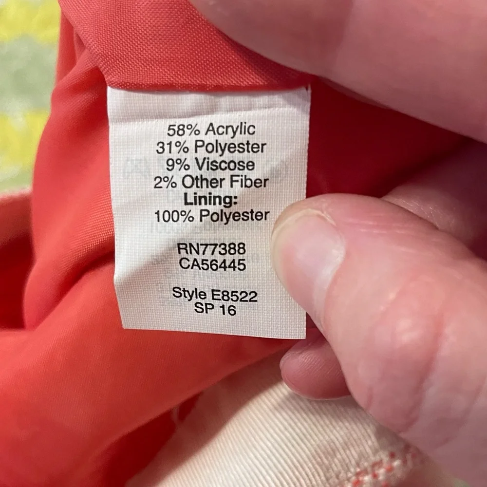 J. Crew NWT Peach Shimmer Mini Pencil Skirt Size 8 - Picture 6 of 6